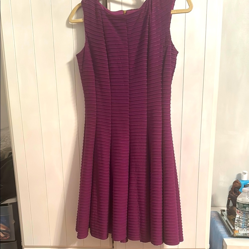 Elegant Purple Sleeveless Dress